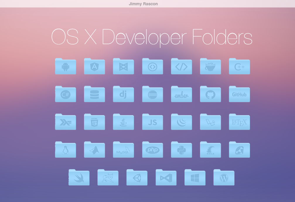 OS X Yosemite Developer Folders