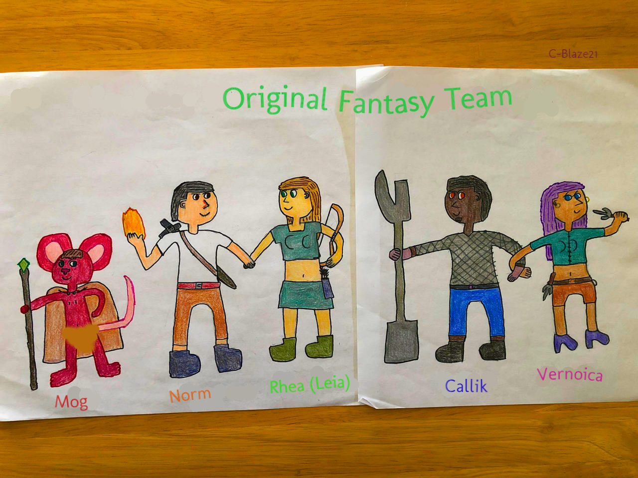 My Original Fantasy Team by C-blaze21 on DeviantArt