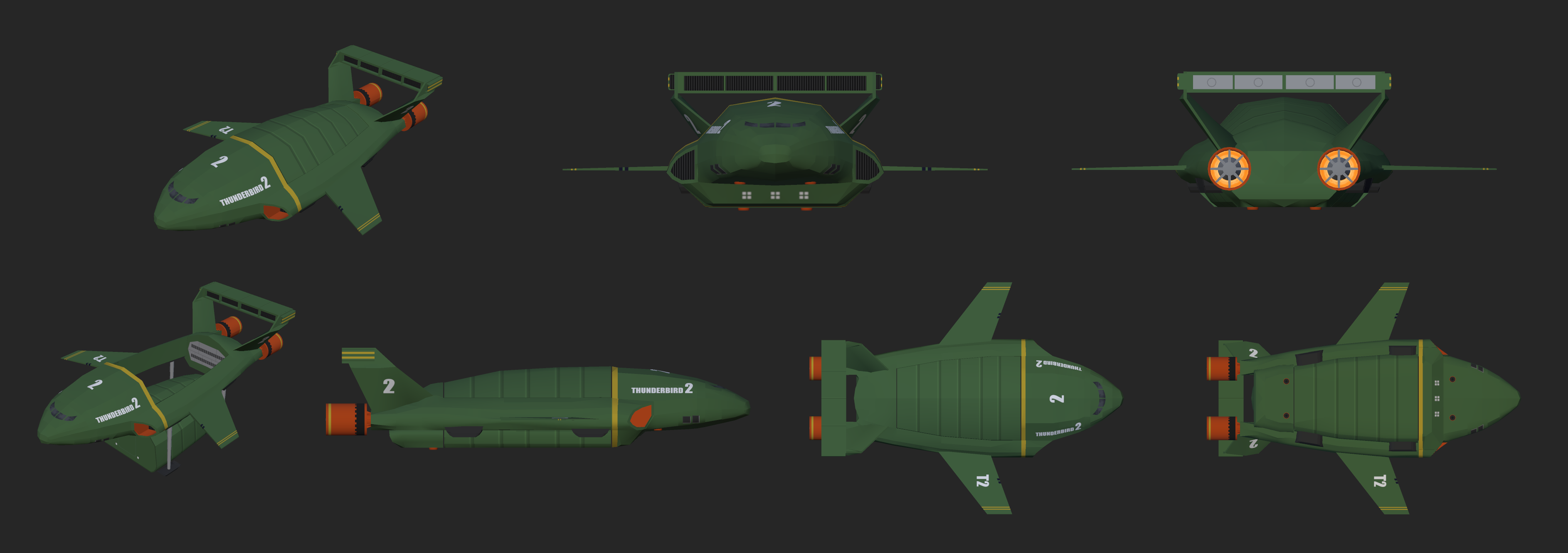 Thunderbird 2 by Chrispy-Shipyards on DeviantArt