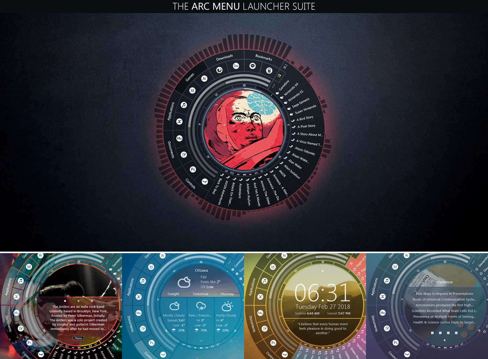 The Arc Menu Launcher Suite V.4.6 by closer2thelung