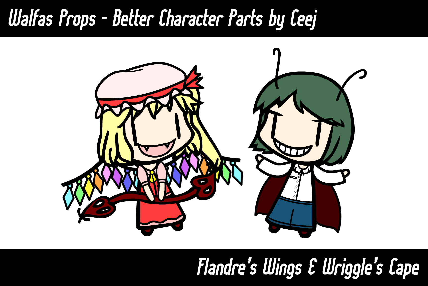 (Walfas) Better Flandre's Wings + Wriggle's Cape