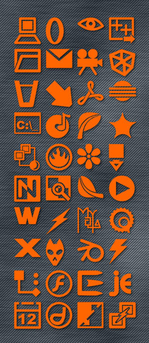 Orange Icon Set