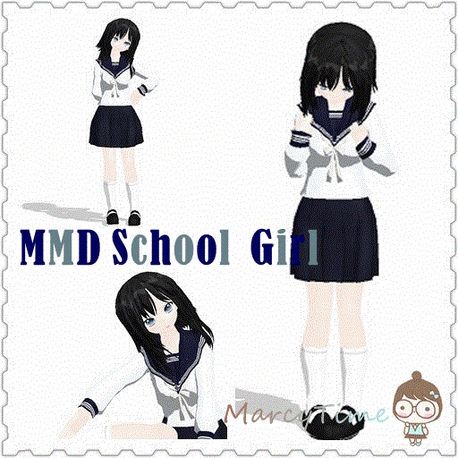 MMD School girl Dl by marcytime on DeviantArt