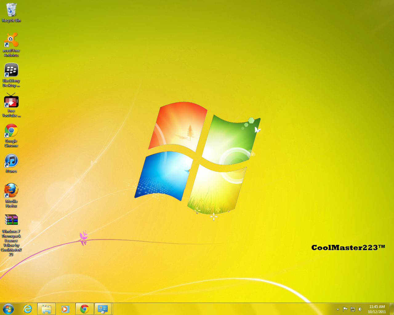Windowsデスクトップ yellow Windows 7 Essence Yellow theme by CoolMaster223 by CoolMaster223
