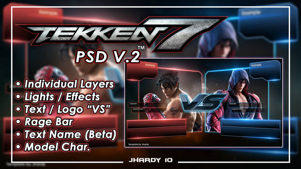 [R.E.L.] Tekken 7 Screen VS PSD | Download