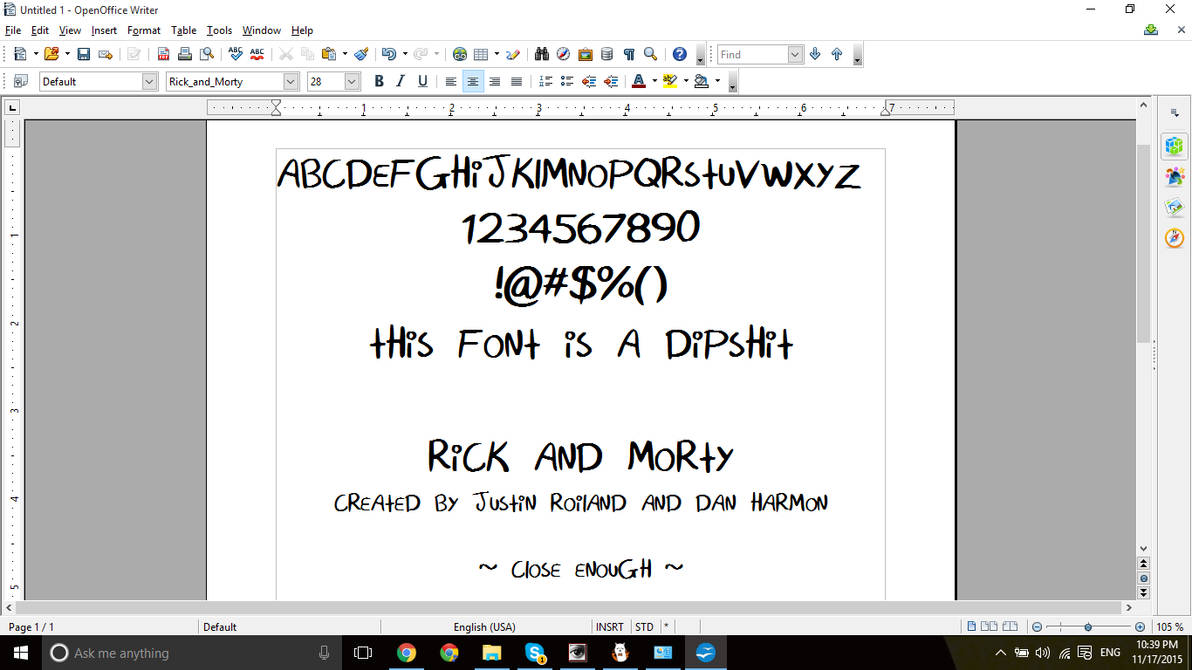 Rick And Morty Font By Starriichan On Deviantart