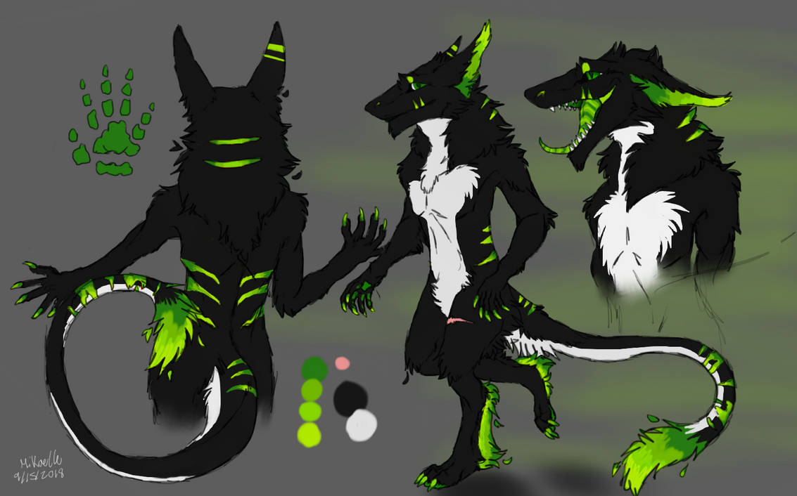 Sergal reference sheet on insta by MikaKoda on DeviantArt