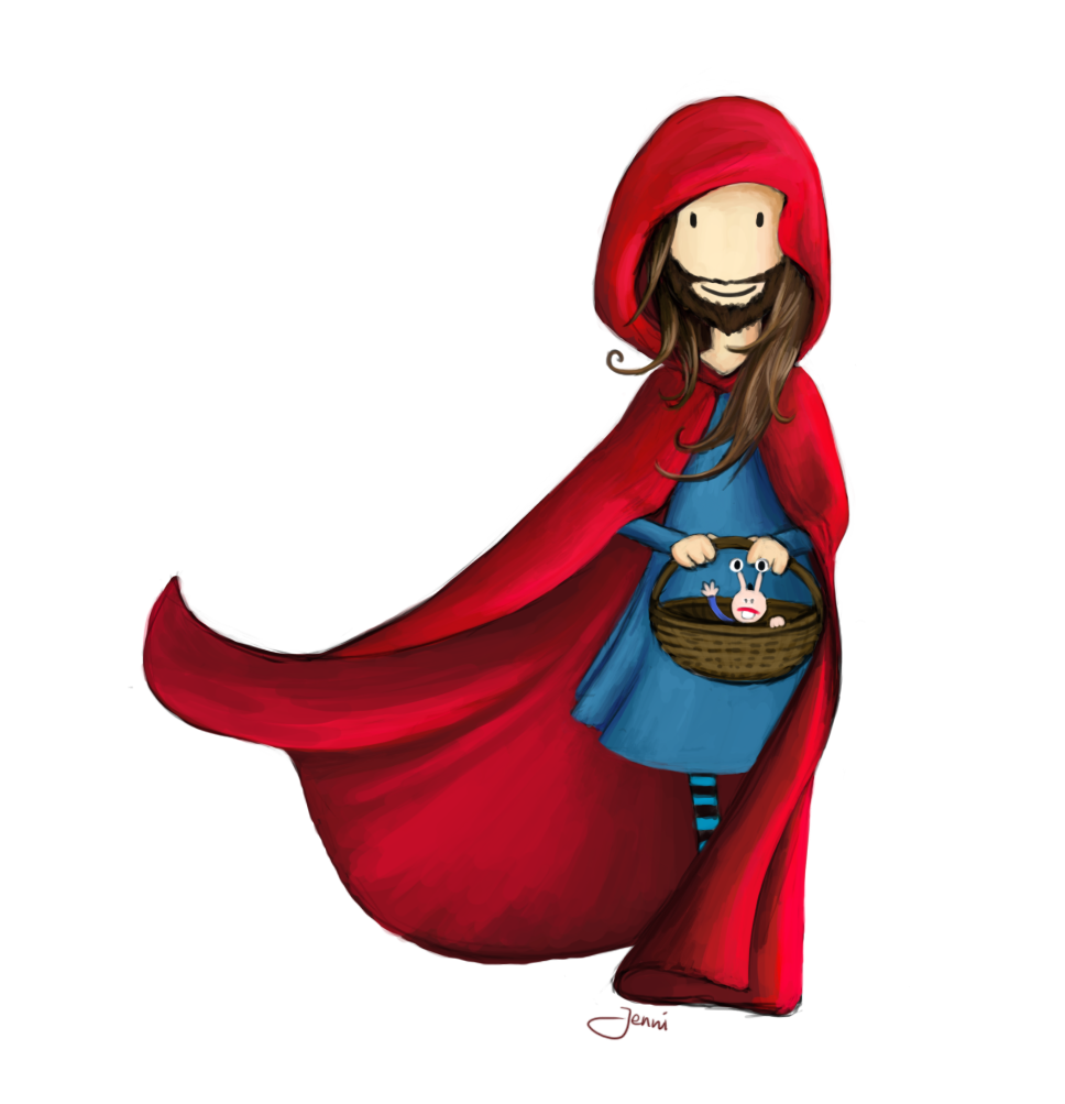 Bearded Red Riding Hood