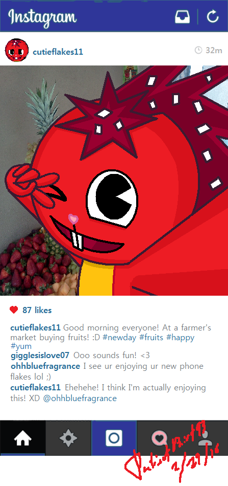 HTF Fanart - Flaky on Instagram 4 by PatientPaint93 on DeviantArt