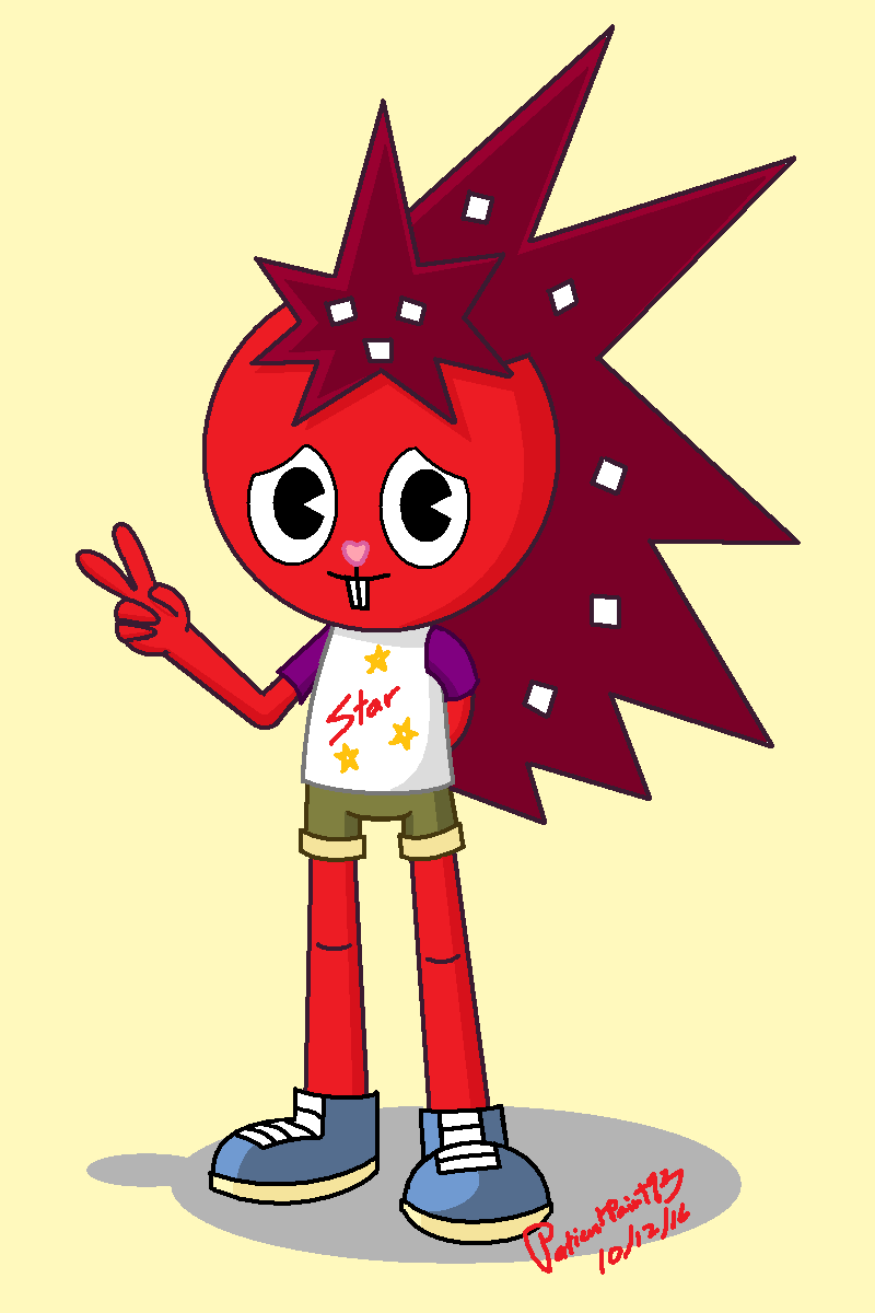 HTF Fanart - Summer Flaky Portrait by PatientPaint93 on DeviantArt