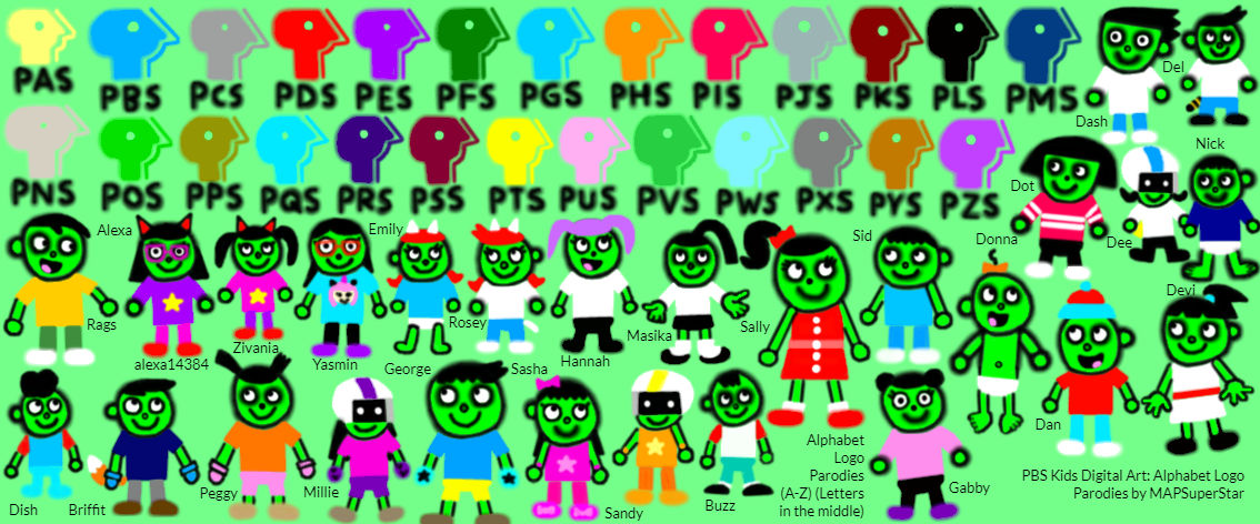 PBS Kids Digital Art: ABC Logo Parodies (My style) by MAPSuperStar on ...