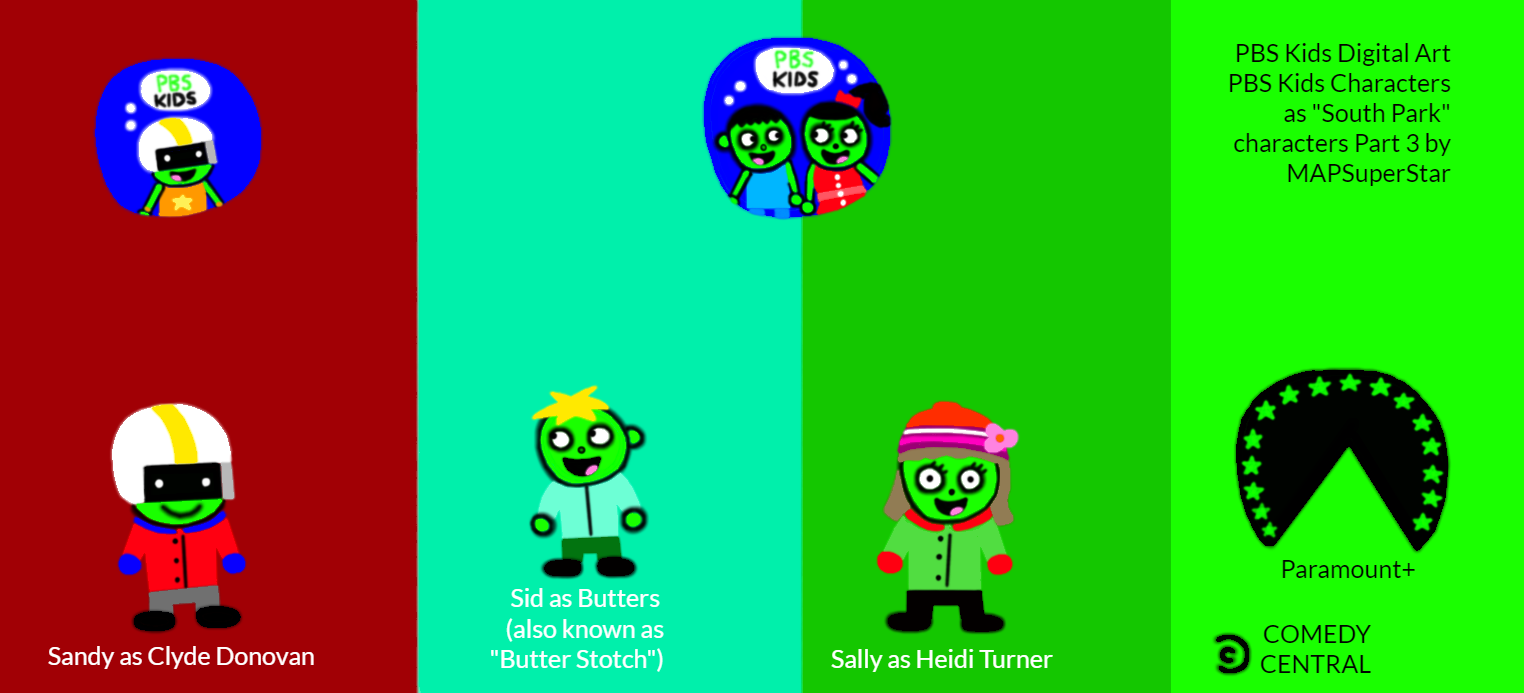 PBS Kids Digital Art: South Park Characters Part 3 by MAPSuperStar on ...