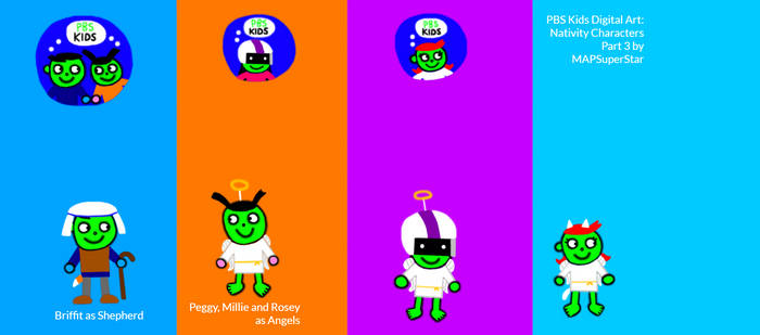 PBS Kids Digital Art: Nativity Characters Part 3