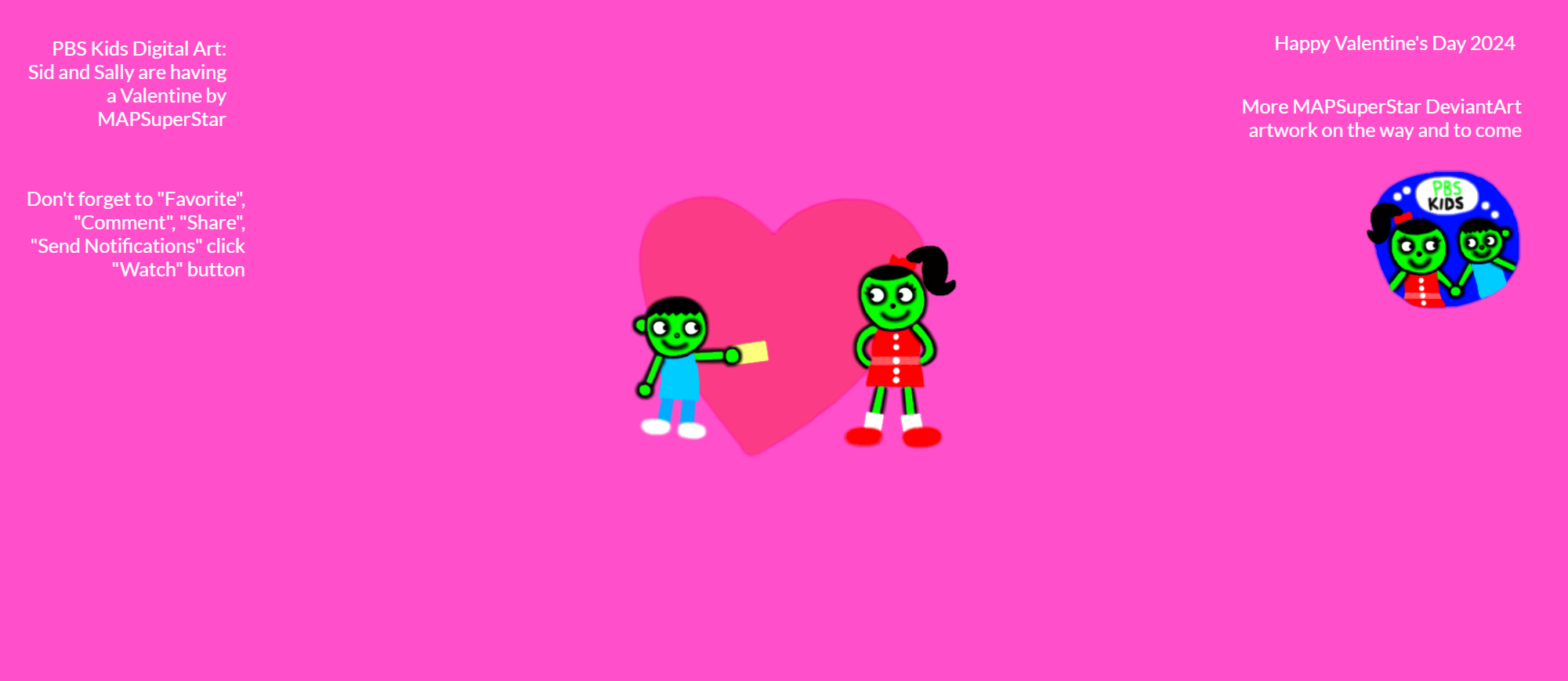 PBS Kids Sally and Sid are having a Valentine by MAPSuperStar on DeviantArt