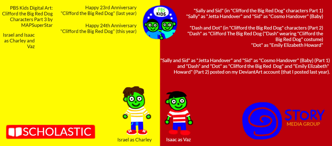 PBS Kids Digital Art: Clifford Characters Part 3 by MAPSuperStar on ...