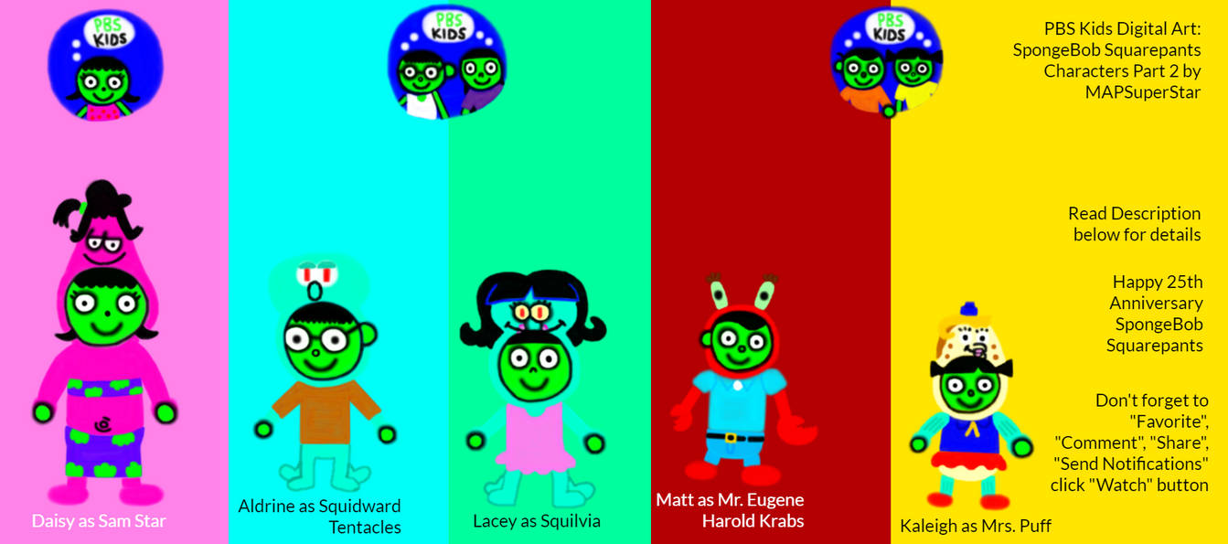 PBS Kids Digital Art: SpongeBob Squarepants Part 2 by MAPSuperStar on ...