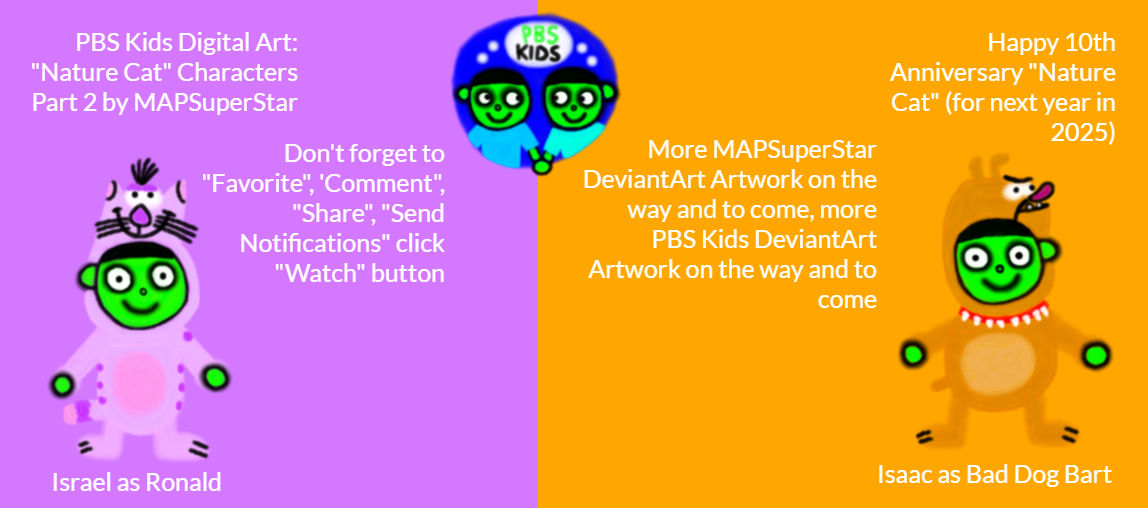 PBS Kids Digital Art: Nature Cat Characters Part 2 by MAPSuperStar on ...