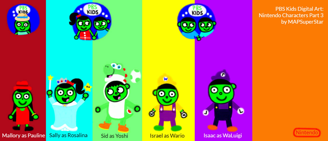 PBS Kids Digital Art: Nintendo Characters Part 3 by MAPSuperStar on ...