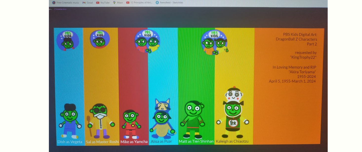 PBS Kids Digital Art: DragonBall Z Part 2 by MAPSuperStar on DeviantArt