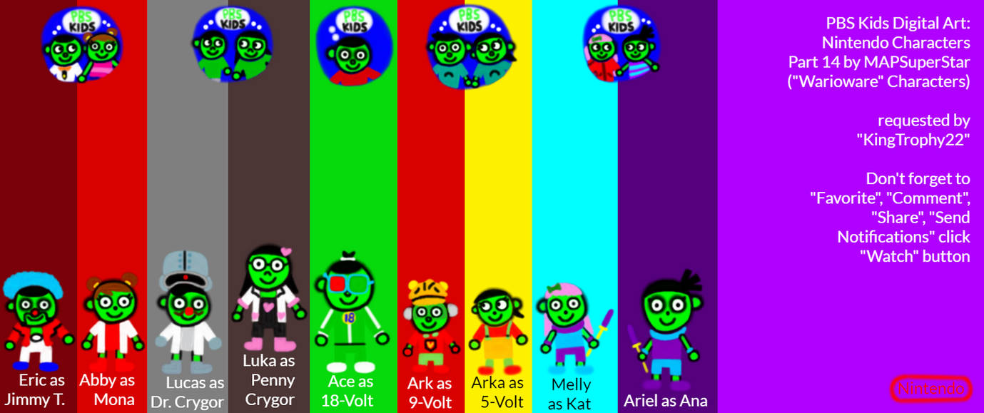 PBS Kids Digital Art: Nintendo Characters Part 14 by MAPSuperStar on ...
