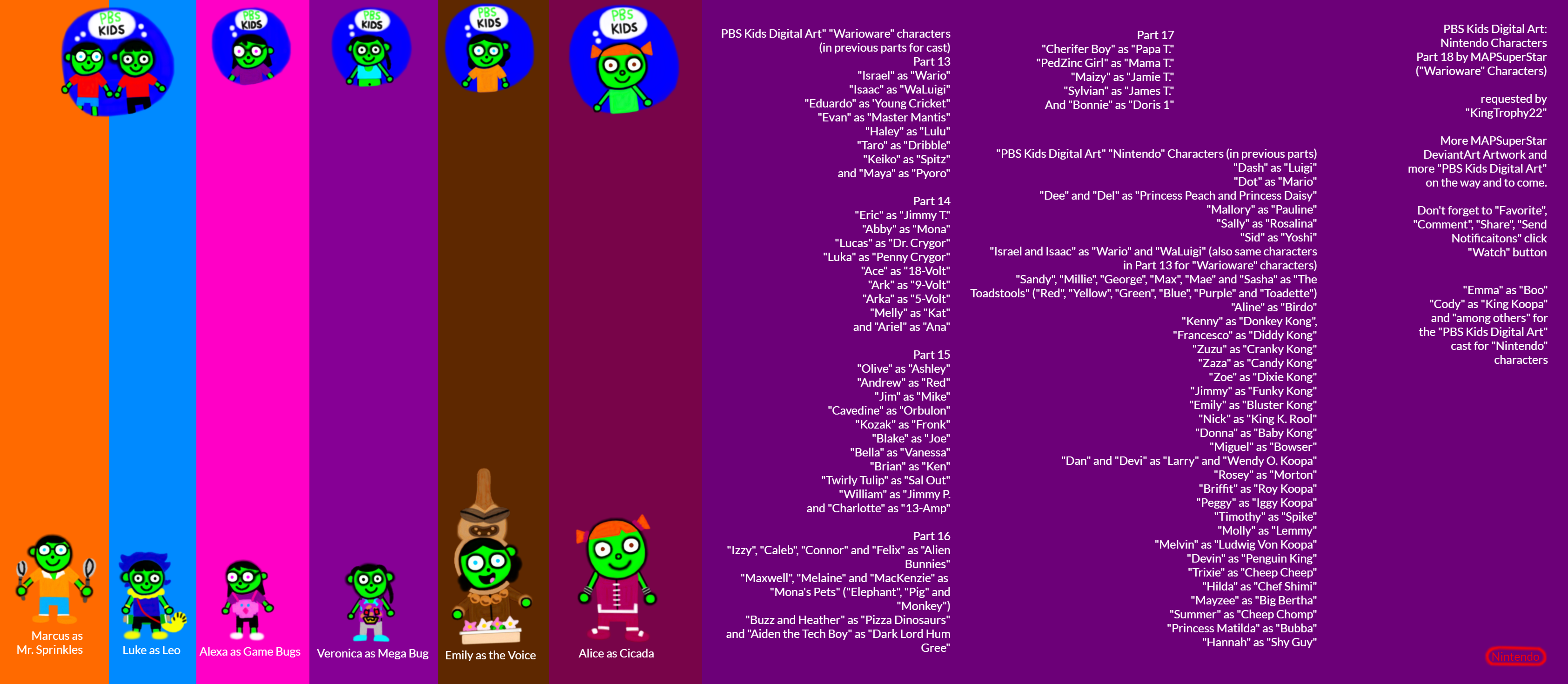 PBS Kids Digital Art: Nintendo Characters Part 18 by MAPSuperStar on ...