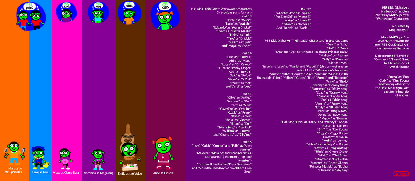 PBS Kids Digital Art: Nintendo Characters Part 18 by MAPSuperStar on ...