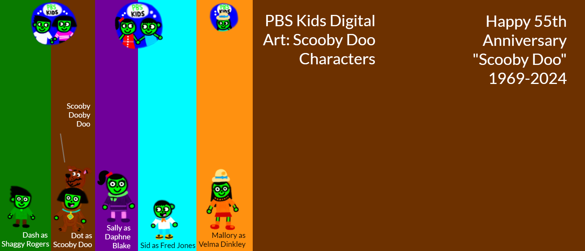 PBS Kids Digital Art: Scooby-Doo Characters by MAPSuperStar on DeviantArt