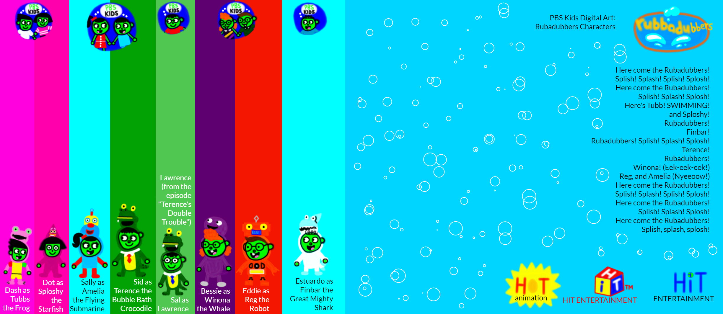 PBS Kids Digital Art: Rubadubbers Characters by MAPSuperStar on DeviantArt