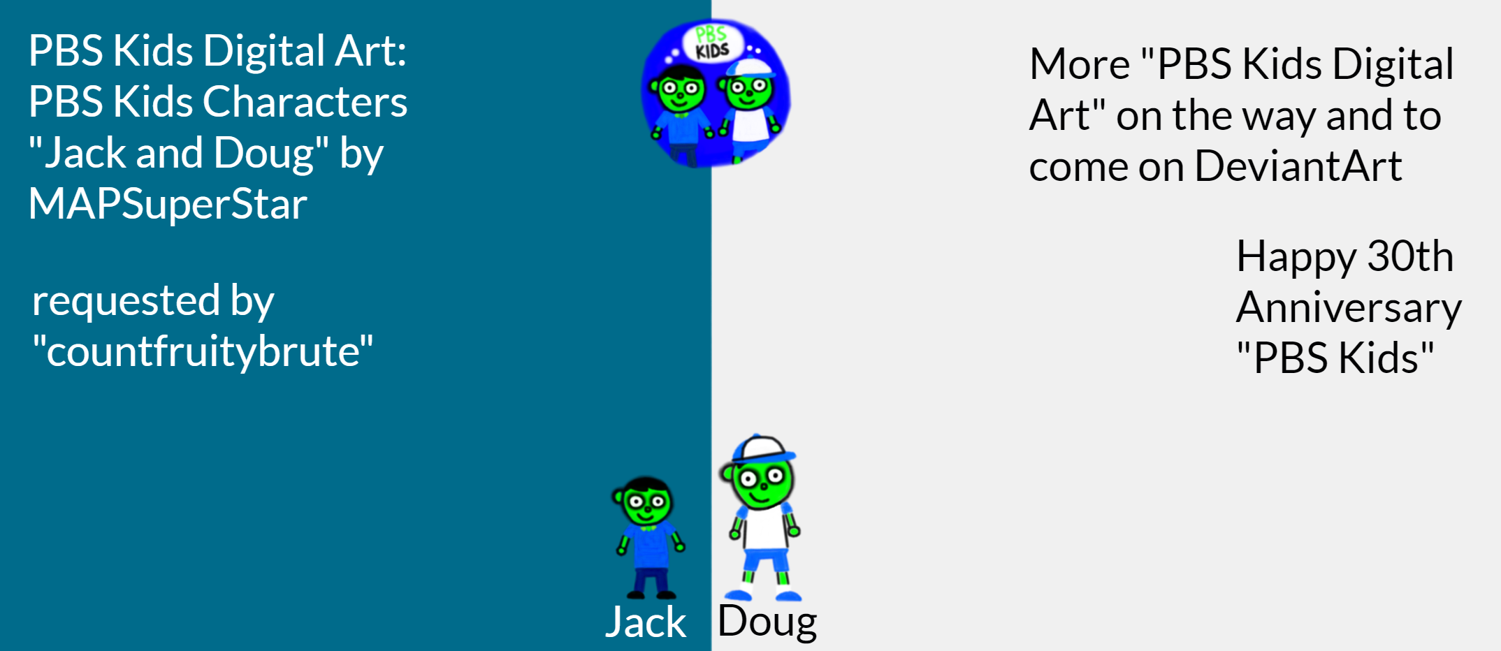 PBS Kids Digital Art: Jack and Doug by MAPSuperStar on DeviantArt