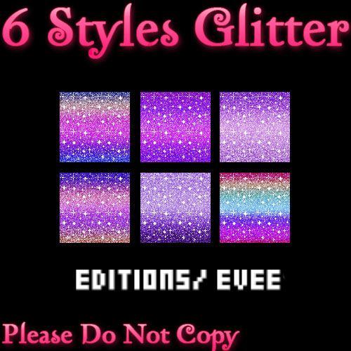 6 Styles Glitter