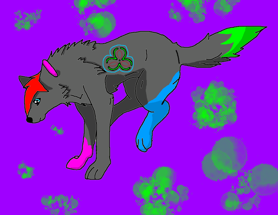 Radioactive Wolf by Lisitia on DeviantArt