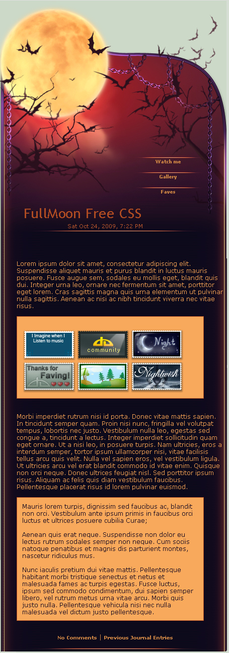 FullMoon Free Journal CSS