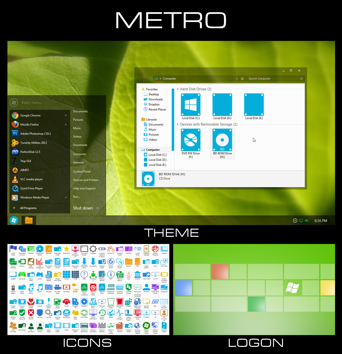 Metro - Windows 7 Transformation Pack