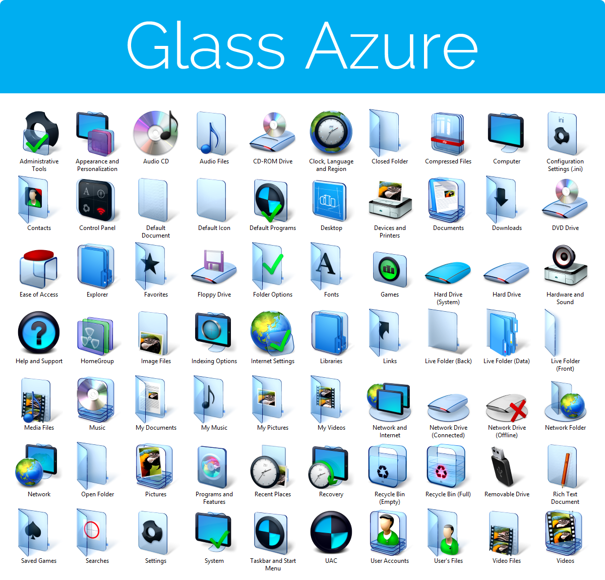 Aero Glass Azure Iconpack Installer For Win7/Win8 By Ultimatedesktops On  Deviantart