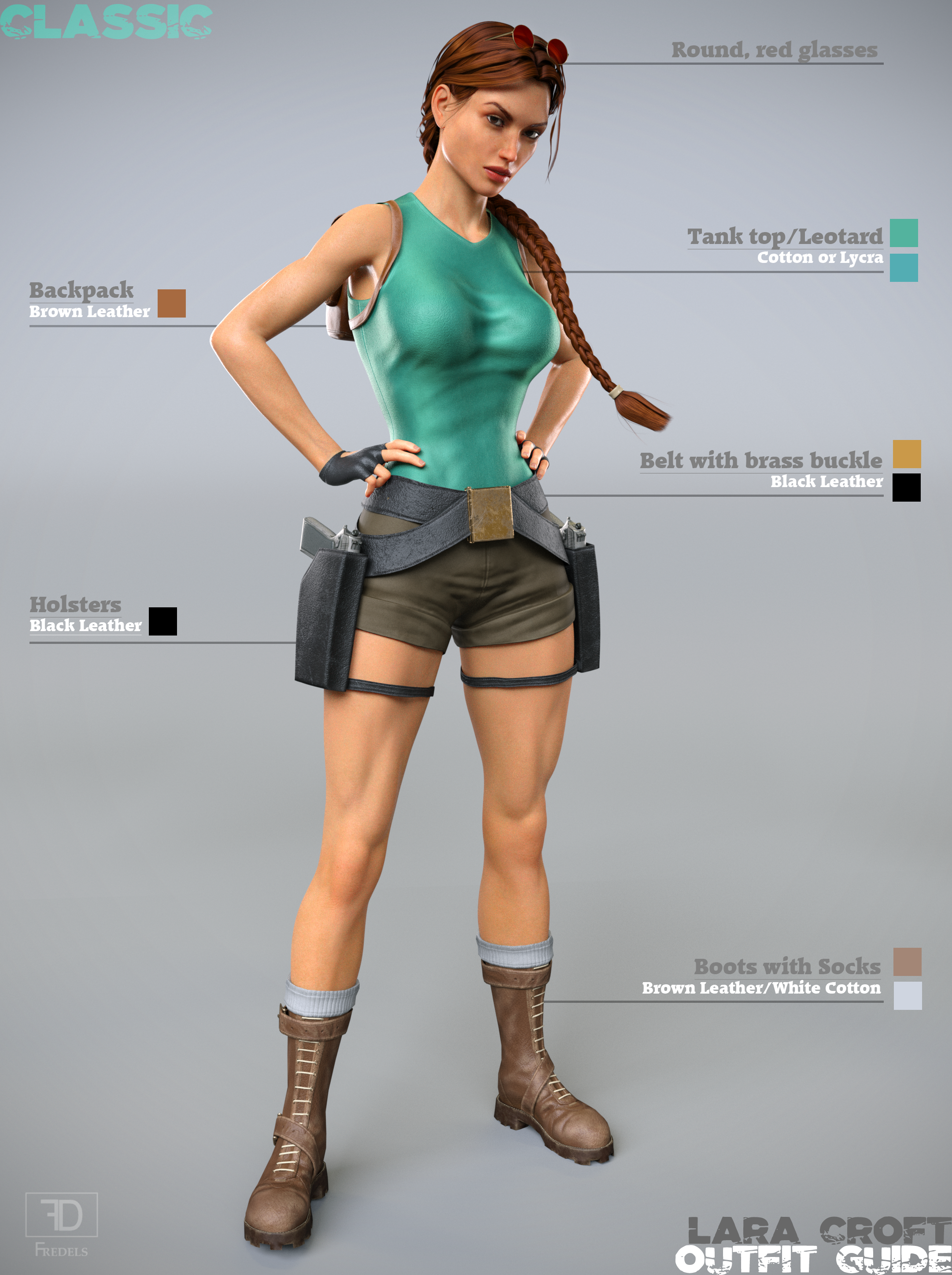 Actualizar 117+ imagen lara croft classic outfit