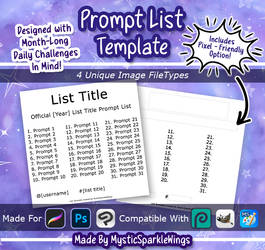 New 'n Improved Prompt List Template