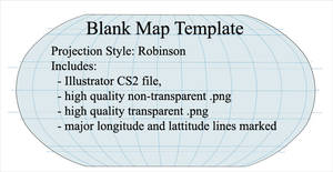 Blank World Map (Robinson Projection)