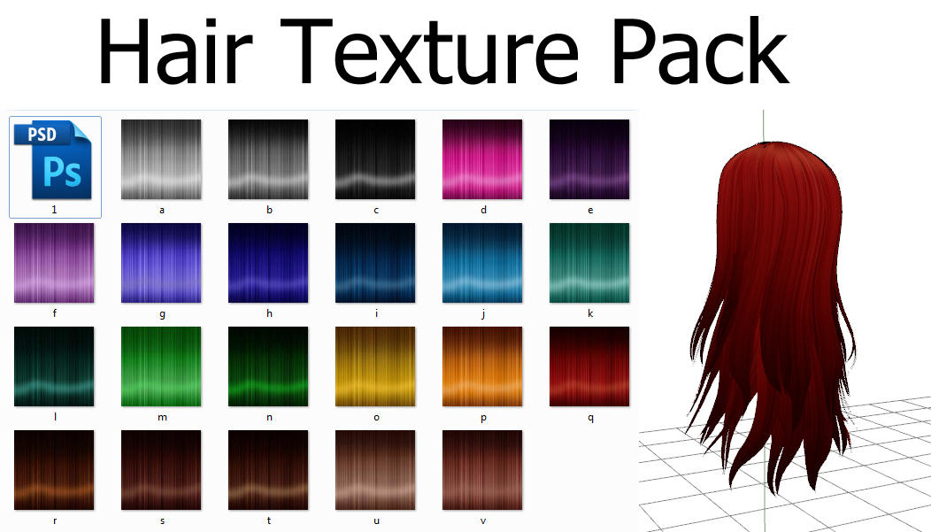 8. MMD Hair Texture Pack Download - wide 7