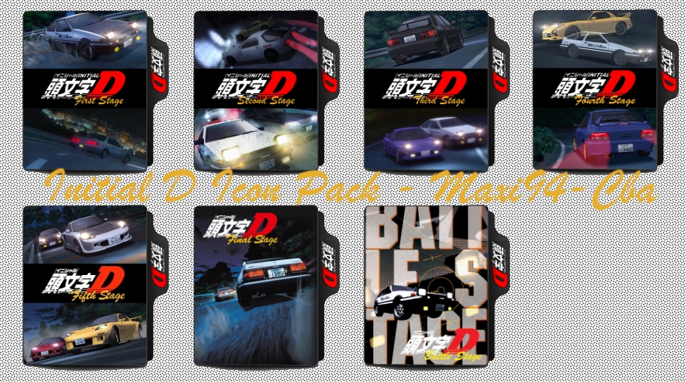 Initial D Folder Icons Pack by Maxi94-Cba on DeviantArt