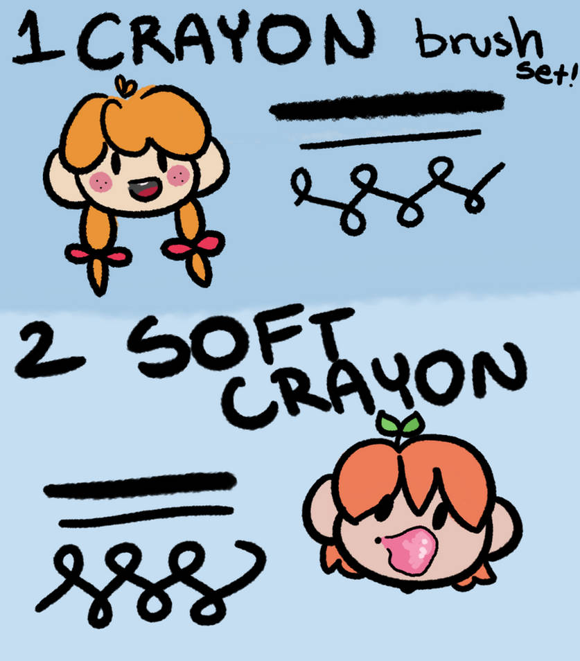 Rozzy's Firealpaca Crayon brush set! by fantarozzy on DeviantArt