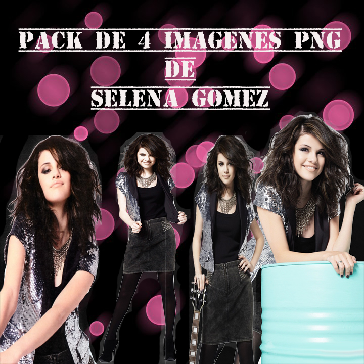Pack de 4 imagenes png de Selena Gomez by IloveMBSAV on DeviantArt