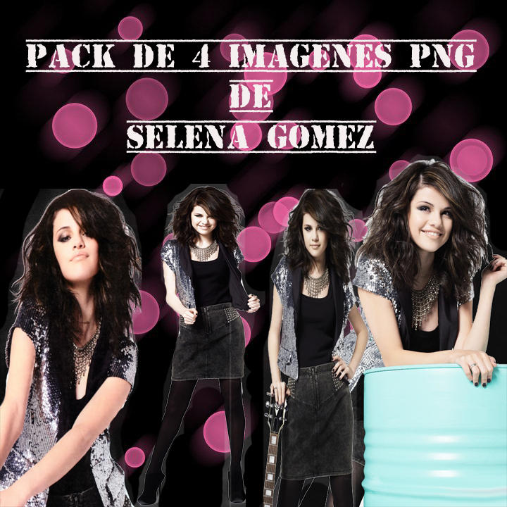 Pack de 4 imagenes png de Selena Gomez by IloveMBSAV on DeviantArt