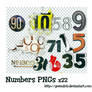 Numbers PNG x22