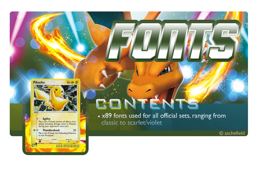 pokemon tcg card font PkmnTCGFonts by aschefield on DeviantArt Pokemon Font Bundle, This Pokemon