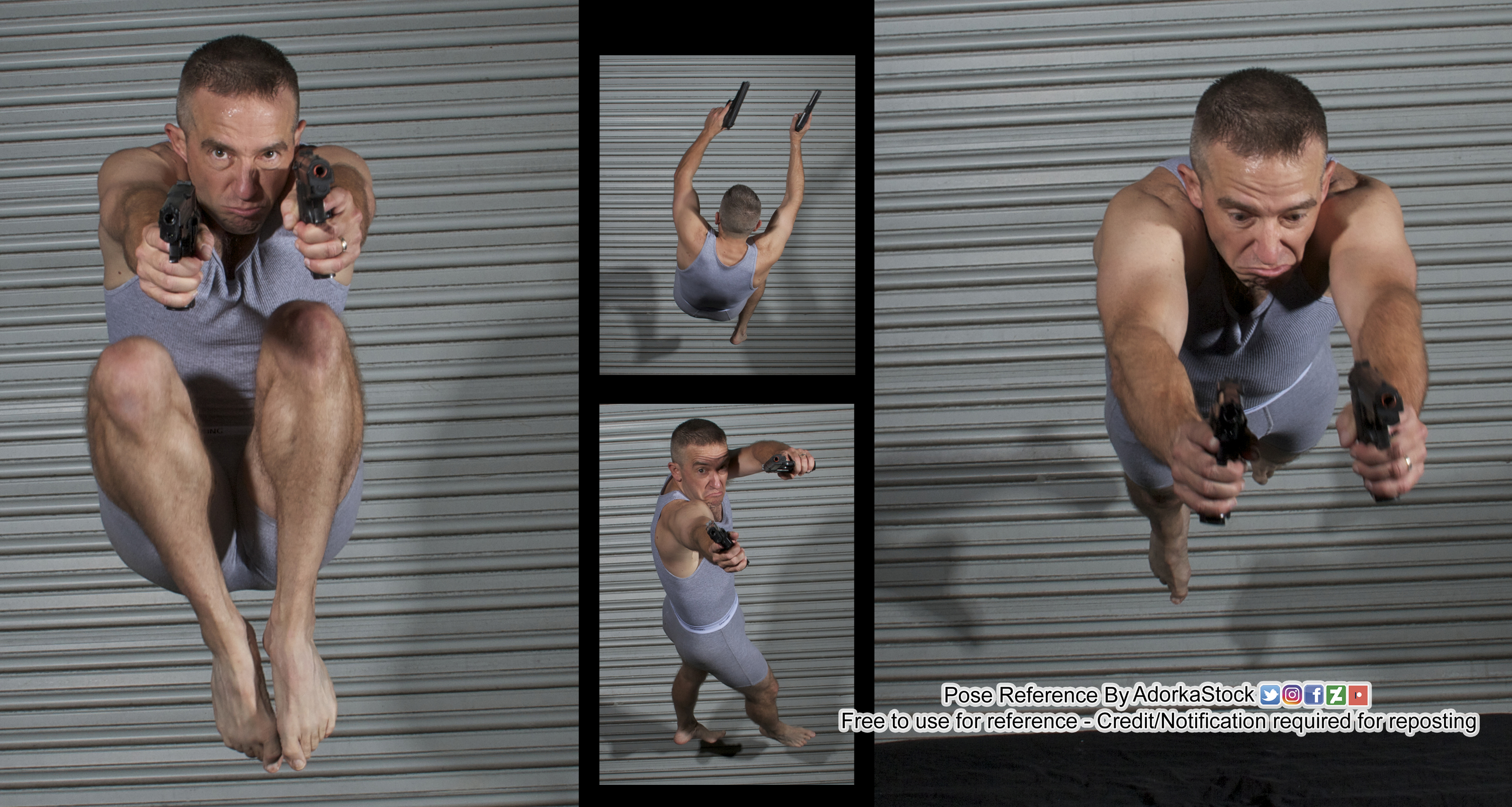 Male Gun Pack 1 Pose Reference By Adorkastock On Deviantart