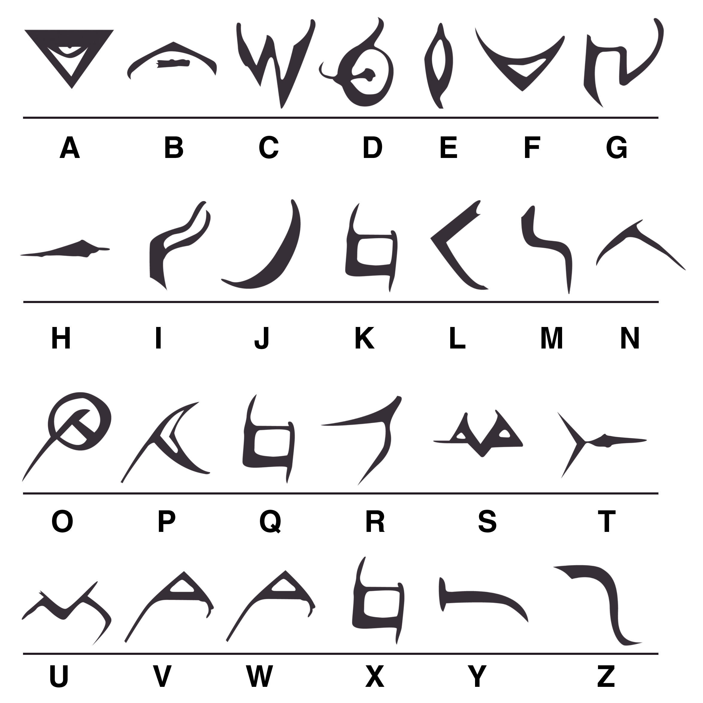 Shadowlanguage font