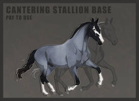 P2U Shrew's cantering stallion base
