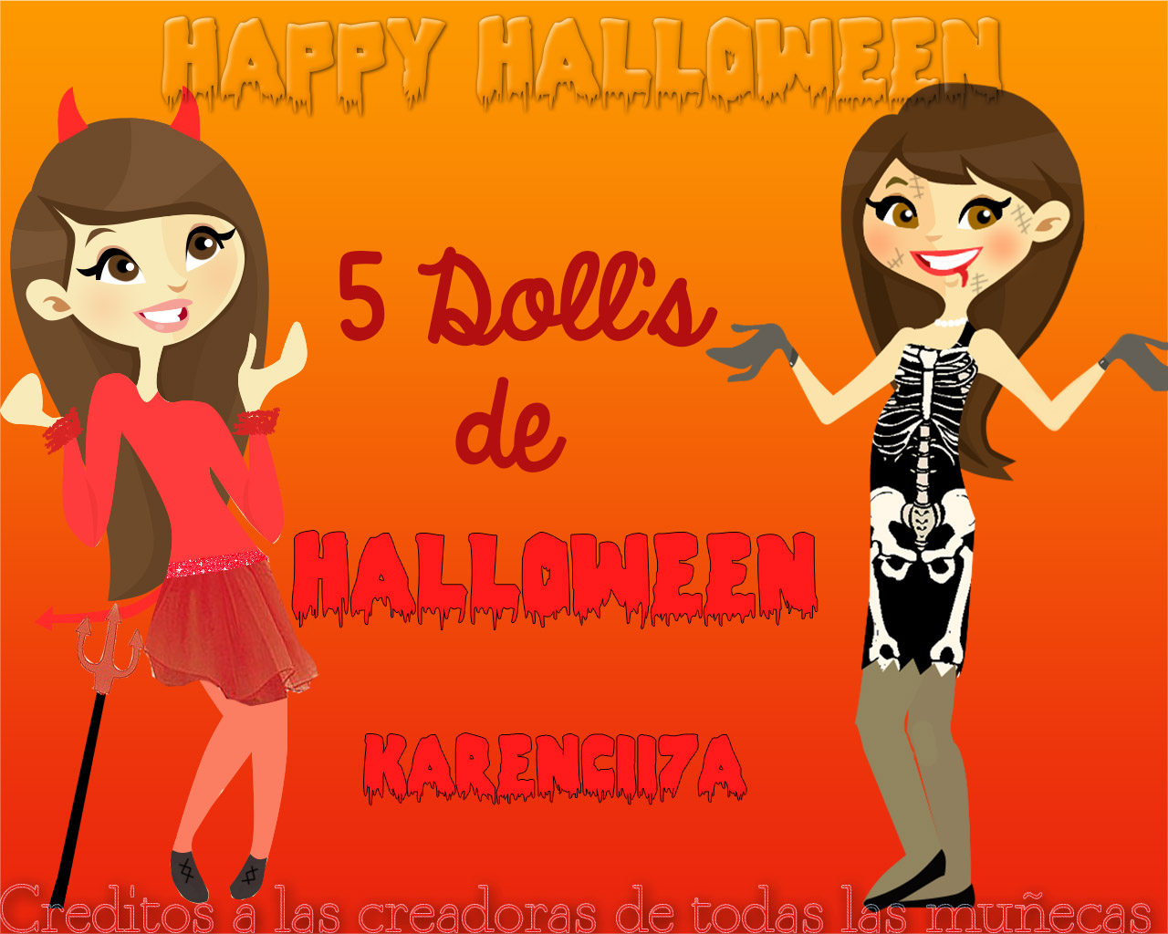 Cinco Doll's de Halloween