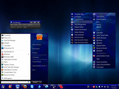 Win7 Dark Blue 2