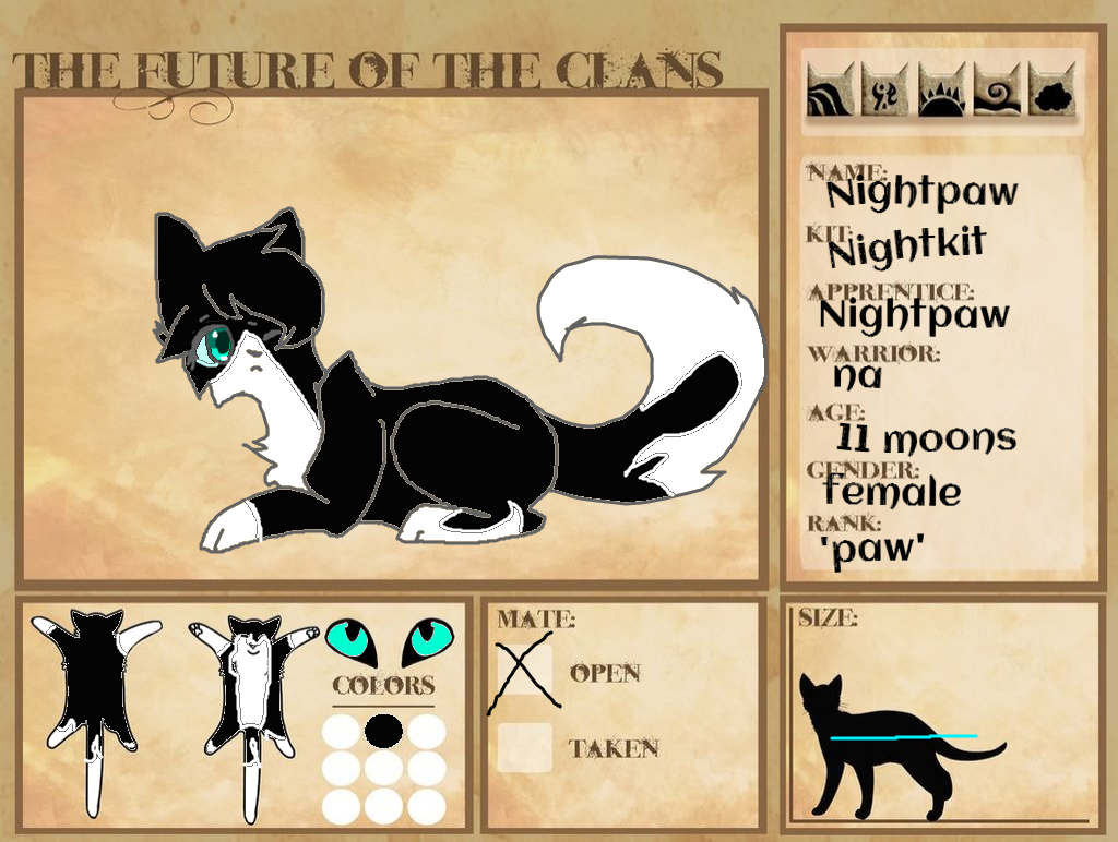 FOTC application sheet: Nightpaw